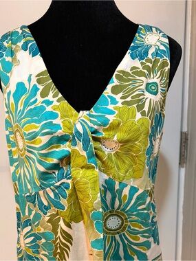 Ann Taylor Tropical Pattern Top